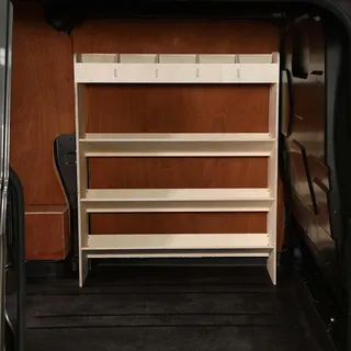 Vanify - Kompatibel mit Ford Transit Custom L1 und L2 2012+ Fahrzeugeinrichtung Fahrzeugregale, Werkzeugkasten-Regal