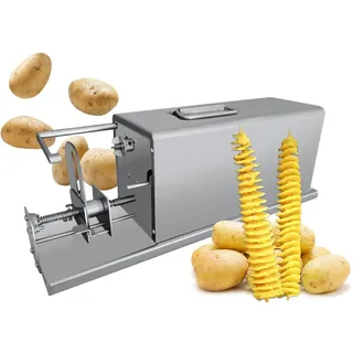 Elektrische Spirale Potao Slicer Auto Stretch Kartoffel Chips - 80W Elektrischer Spiralschneider Kartoffelschneider Twisted Kartoffelschneider - Fit 30-40cm Bambus-Stick