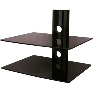 NEG Suspender 502B HiFi-Regal Wandregal schwebend, schwarz