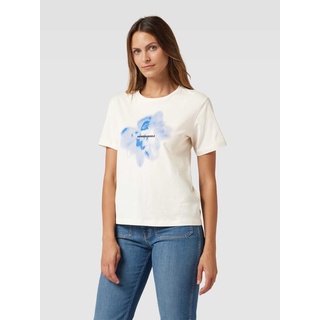 T-Shirt mit Motiv-Print Modell 'MAARLA', Offwhite, XXL