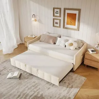 Doppelschlafsofa, Ausziehbares Schlafsofa 90/180x200cm Doppelschlafsofa Nido Doppelschlafsofa für 2 Personen Ausziehbares Tagesbett