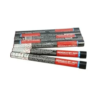Funke Bengalfackel Handfackel Bengalo Bengalfeuer Titan-Funken Vulkan Lanzenlicht Fontäne Feuerwerk 60 Sekunden (5 Fackeln, Rot)