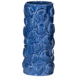 Vase MUSCHEL (DH 12x25.50 cm) - blau - DH 12x25.50 cm