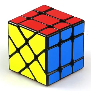 Oostifun YONGJUN YJ Fischer Yileng V2 Würfel 3x3x3 Form Mod Twisty Puzzle Brain Teaser Puzzle (Schwarz)