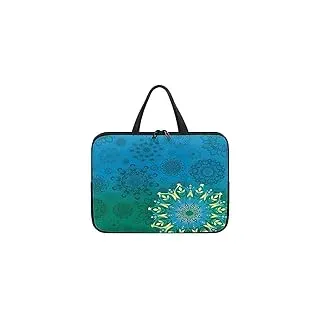 Surwin Laptop Hülle Tasche, Mandala Stil Laptop Hüllen Wasserdicht Stoßfest Laptoptasche mit Griff und Reißverschluss Laptophülle Langlebig Rundumschutz Notebook Sleeve (10 Zoll,Gradientenfarbe)