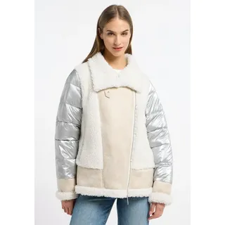 Frieda & Freddies Winterjacke Fake Fur Jacket / Fiona mit dezenten Farbdetails weiß 40