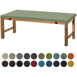 Aselbia Bankauflage Sitzkissen 170X40X5CM,Waschbare Rutschfestes Bankkissen Sitzauflage Bequeme Bankpolster für Bank, Fensterbank, Gartenmöbel, Terrasse, Drinnen,Achat Grün