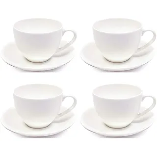 Maxwell & Williams 5245564 Cashmere Teetasse und Untertasse, Knochenporzellan, weiß