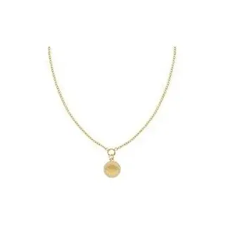 Edelstahlkette für Damen mit Anhänger, gold, gravierbar