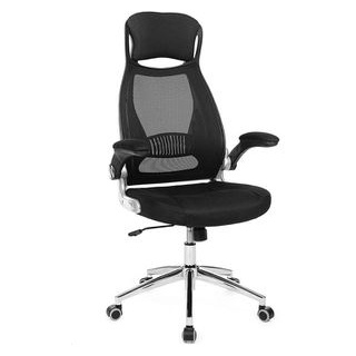 Songmics Bürostuhl OBN86BK, schwarz, Stoff / Netz, belastbar bis 120 kg