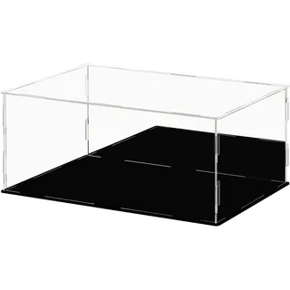 Ecoseao Acyrlic durchsichtige Display Box, mit Spiegelmontage Arbeitsplatten Würfel für Sammlerstücke, Vitrine für Actionfiguren, Sammlerstücke, Heimaufbewahrung (35cmx25cmx15cm)
