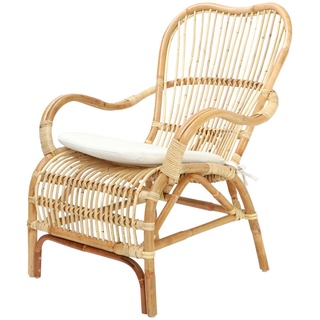Livetastic Bambus-Sessel, Natur, Naturmaterialien, Füllung: Schaumstoff, eckig, 66x88x82 cm, Gartenmöbel, Gartenstühle