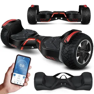 Kesser KESSER® Hoverboard 8,5 Zoll 800 mit Bluetooth Lautsprecher, LED Licht, Kinder Sicherheitsmodus, Dual Motor, Smart Elektro Self Balance Board Hover E-Scooter
