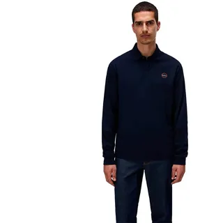 Napapijri Badge Langarm-polo - Blu Marine - 3XL