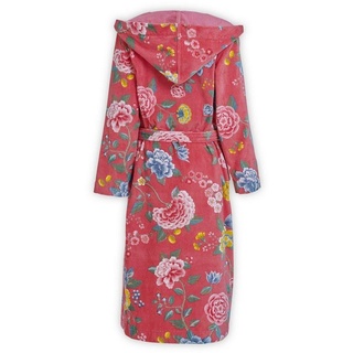 PiP Studio Bademantel Good Evening Bathrobe Coral Xxl Korallenrot 100% Cotton, terry ve, Bademantel Damen und Herren Morgenmantel Frottee