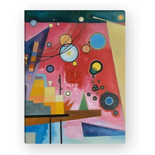Wandkings Leinwandbilder von Wassily Kandinsky - Wähle ein Motiv & Größe: "Schweres Rot" - 30 x 40 cm