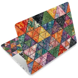 TNKBREEZE Laptop Haut Aufkleber Abziehbild für Arbeit Schule Künstlerische Textur Notebook Haut Aufkleber 3 Stück Laptop Cover Abziehbilder Passend für Computer 15 15,6 Zoll Dreieck