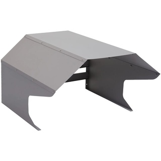 Mähroboter-Garage MCW-L43, Dach Unterstand für Rasenmäher, Metall 40x59x69cm ~ grau
