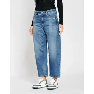 Gang "94IDA", Damen, Gr. 26, Normalgrößen, vint used blau, 90% Baumwolle, 4% Elasthan, 6% Polyester, unifarben, relaxed fit lang, Jeans, im 5-Pocket-Style