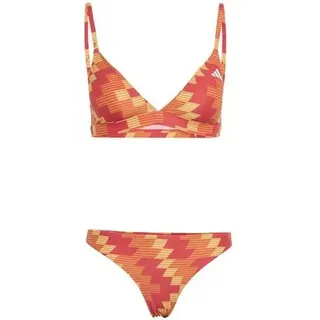ADIDAS Damen Bikini FUSSBALL-INSPIRIERTES TRIANGEL-BIKINI-SET, Größe 42 in Braun Braun