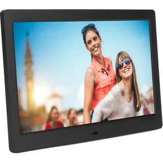 Digitaler 10-zoll-bilderrahmen Mit Hd-lcd-bildschirm, Videoplayer, Wanduhr, Kalender Und Fernbedienung, 100–240-v-netzteil