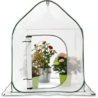 Tchibo - Großes Pop-up-Pflanzenschutz-Zelt - 100x100x100cm - dunkelgrün -