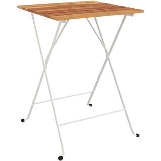 vidaXL Bistrotisch Klappbar 55x54x71 cm Massivholz Akazie und Stahl