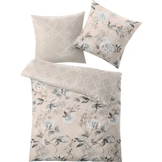 KLEINE WOLKE Kessia Blumen Grau 155 x 220 cm + 2 x 80 x 80 cm