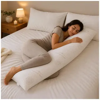 TRAUMSCHLAF Seitenschläferkissen Air Breeze Hybrid Seitenschläferkissen, 1-tlg. weiß 40 cm x 180 cm