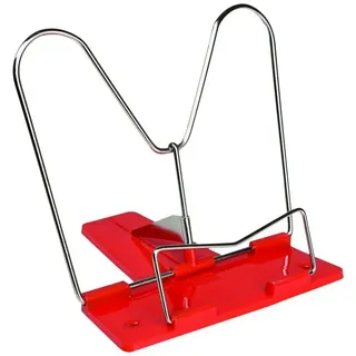 IDENA Buchstütze Metall rot 1 St.