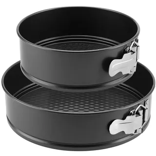 2 Stück 18/22cm Kuchenform Rund Klein Springform Set Backform Rund Abnehmbare...