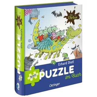Verla-Pharm Die Olchis. Puzzle im Buch. Feuerstuhl. 300 Teile, Format 48 x 24 cm