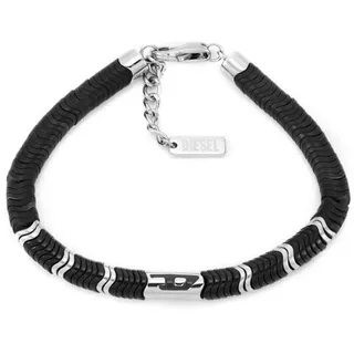 Diesel D Logo Armband Edelstahl blau 1572931 Größe Unisex