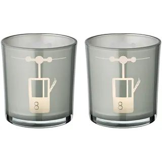 Edzard Windlicht Lift Glas Grau