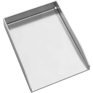 WELL GRILL Universal Plancha Grillplatte, 20x30 cm Massiv Edelstahl Plancha Grill BBQ Grillplatte Grillpfanne für Weber, Buranhard, Landmann, Char-Broil Gasgrill und Holzkohlegrill