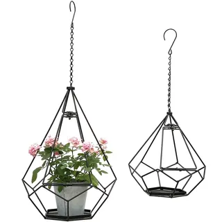 DanDiBo Ambiente Blumenampel 64 x 82 cm Schwarz