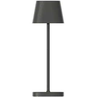 blomus Mobile LED Leuchte -KODU- | Mobile Akku Tischlampe aus Aluminium | Farbe Granite Gray | Ø7 x 20H cm | 3 Lichtfarben | Dimmbar per Touch | IP65