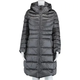 Colmar Damen Winterjacke mit Kapuze, langer Schnitt, aus Synthetik in Graphit - Grau