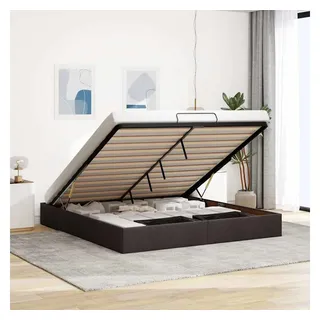 vidaXL Ottoman-Bett 200 x 200 cm Dunkelbraun