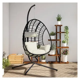 vidaXL Hängesessel Ei-Design Beige