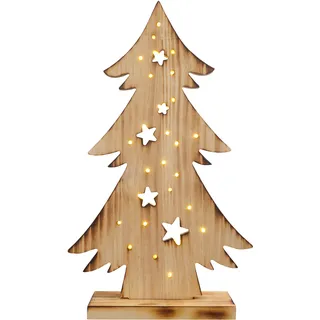 LED Baum NÄVE "Tannenbaum, Weihnachtsdeko aus Holz" Lampen Gr. Höhe: 47,5 cm, beige (natur) Dekofiguren