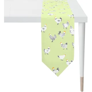 APELT Tischband "3102", grün, B:25cm H:0,5mm L:175cm, Obermaterial: 75% Baumwolle, 25% Polyester, Tischdecken
