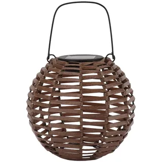 Solarlaterne für Außenbereich, Rattan LED Hängelampe Wasserdicht Dekorativ Energiesparend für Garten Terrasse Hof Außenbeleuchtung Solarleuchte