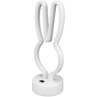 Led-nachttischleuchte In Hasenform Mit Sockel, Usb-/batteriebetrieb, Blau