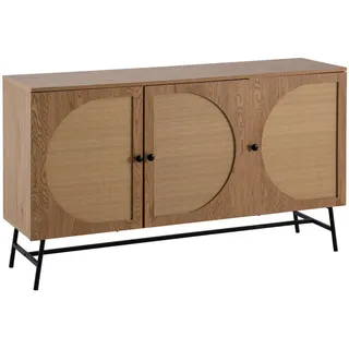 Wohnling Sideboard 140 x 80 x 39 cm Braun