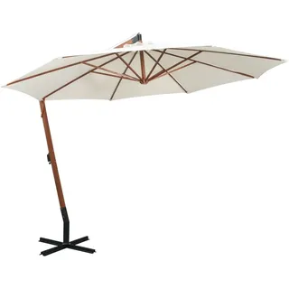 vidaXL Ampelschirm Ø 350 cm Weiß
