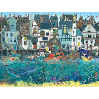 Ravensburger 12001398 Puzzle 1500 Teile Habour of Wonders: a Bustling Fantasy Port