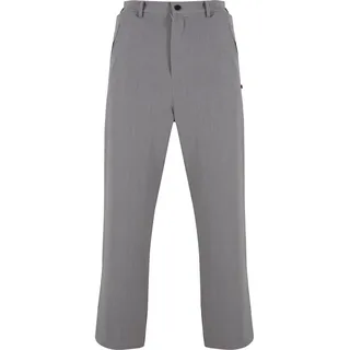 Stoffhose ANOTHER COTTON LAB "Another Cotton Lab Another Cotton Lab Another Dad Trousers", Herren, Gr. M, US-Größen, grau, 97% Polyester, 3% Elasthan, unifarben, normal, Hosen Stoffhose