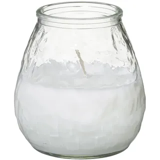 METRO Professional Kerze im Glas, Paraffin / Pflanzenwachs, Ø 9.8 x 10.2 cm, Leuchtdauer von 60/70 Stunden,  transparent, 6 Stück