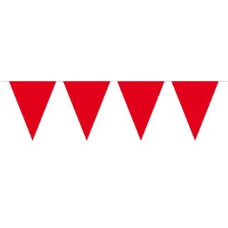 Folat Creative Party Dekoration Wimpelkette 3 Meter – rot